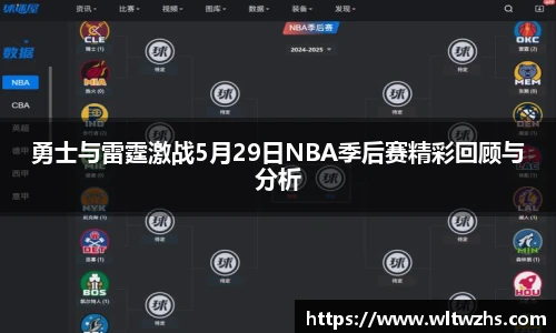 勇士与雷霆激战5月29日NBA季后赛精彩回顾与分析