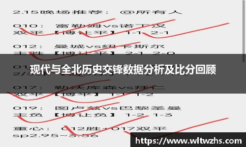 现代与全北历史交锋数据分析及比分回顾
